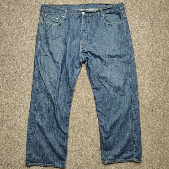 LEVI's 569 Jeans Men's 42x32 Blue Loose Straight Cotton Denim Classic - Picture 1 of 8